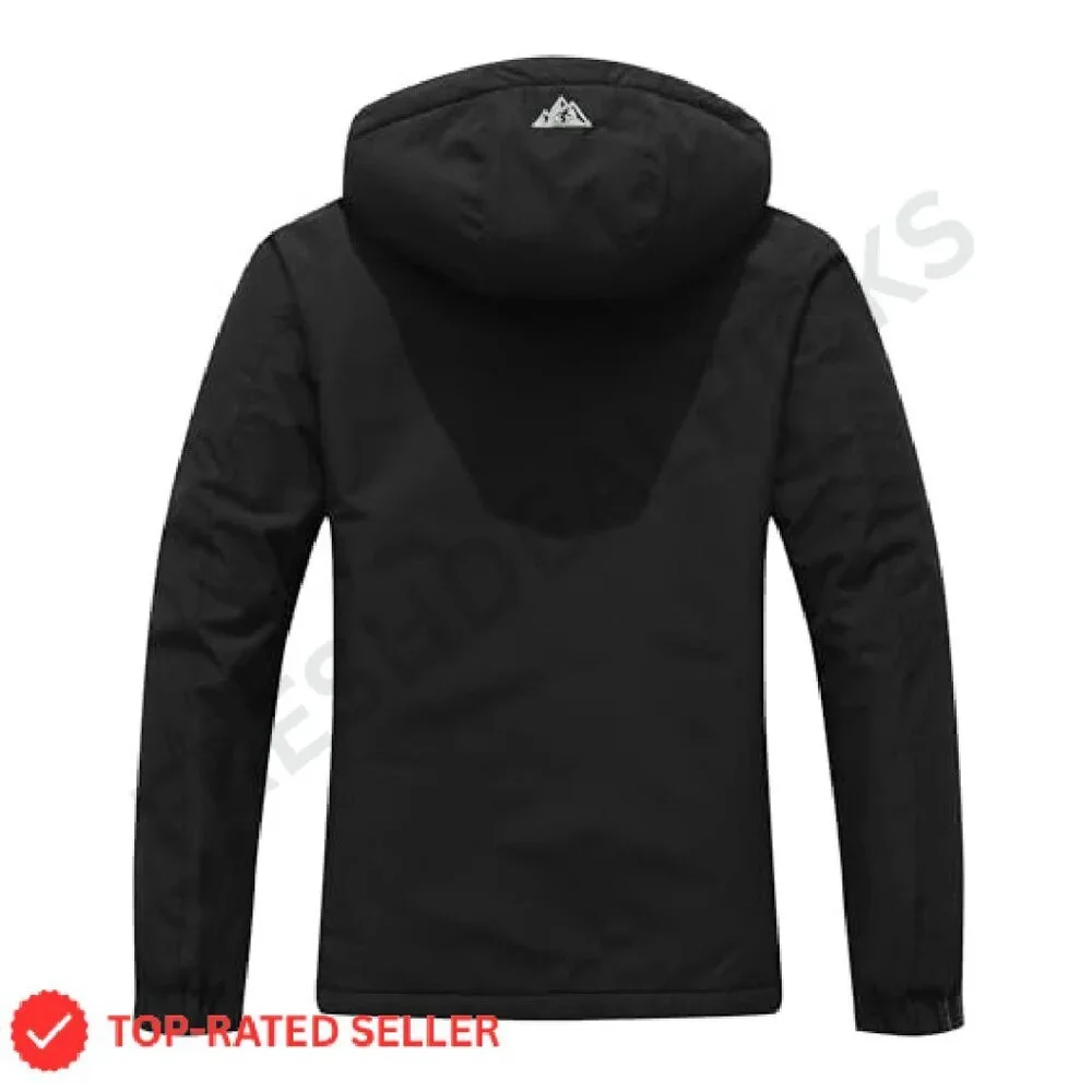 Waterproof Ski Jacket Cold-Weather Parka Windproof Hooded Outerwear Chic